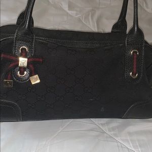 Black Gucci purse princy Boston bag